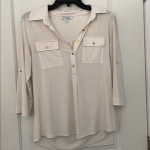 cream chic blouse